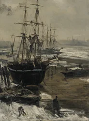 La Tamise en glace
